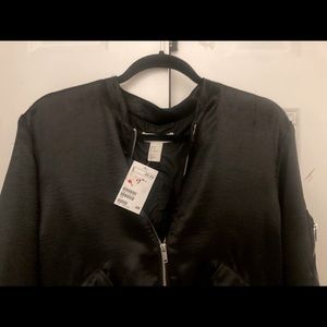 Black satin jacket